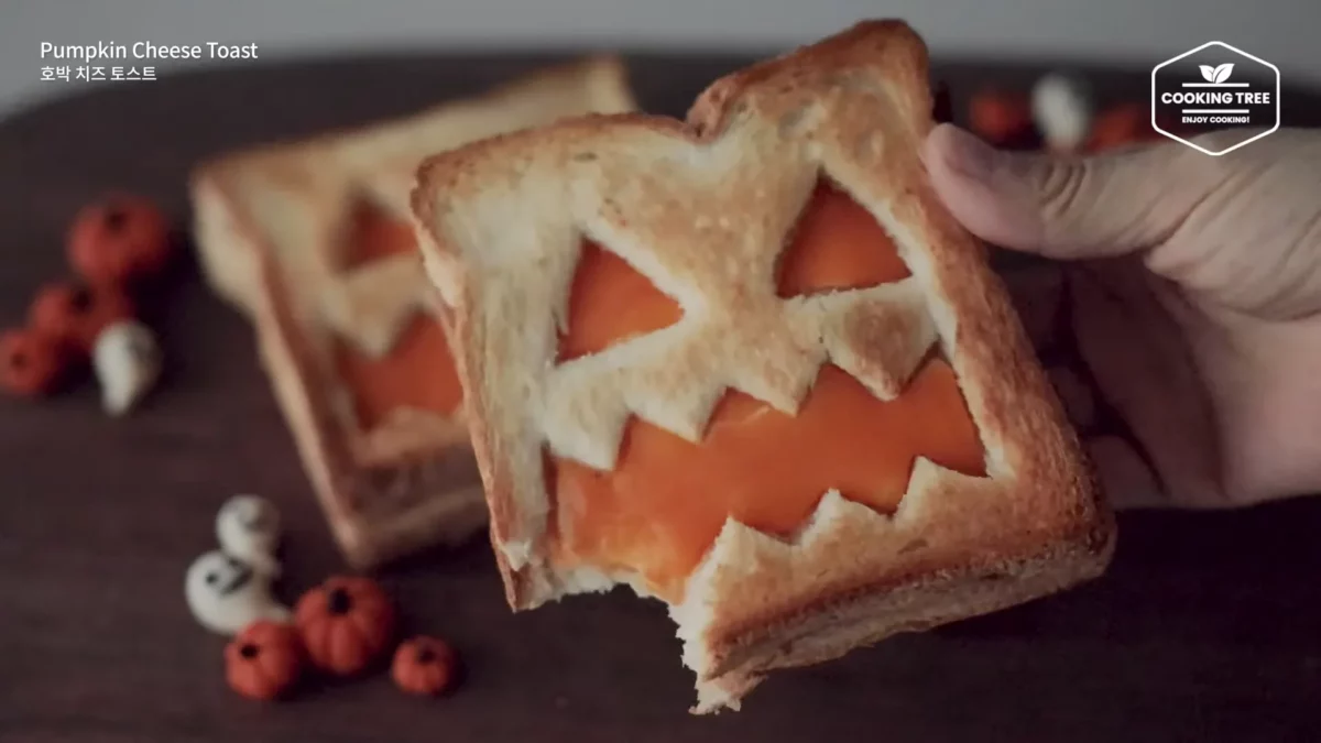 Halloween Pumpkin Creme brulee Cheese Toast Recipe