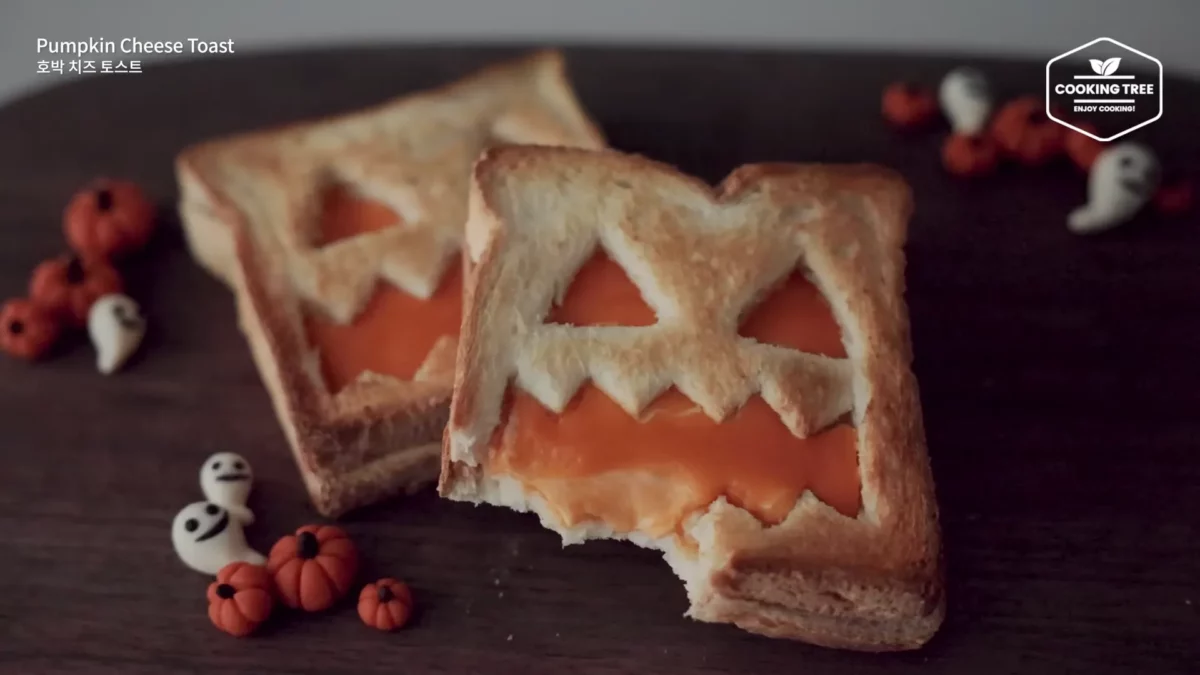 Halloween Pumpkin Creme brulee Cheese Toast Recipe