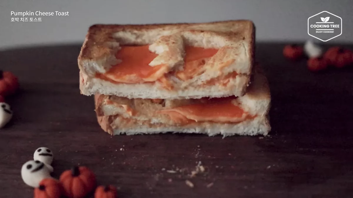 Halloween Pumpkin Creme brulee Cheese Toast Recipe