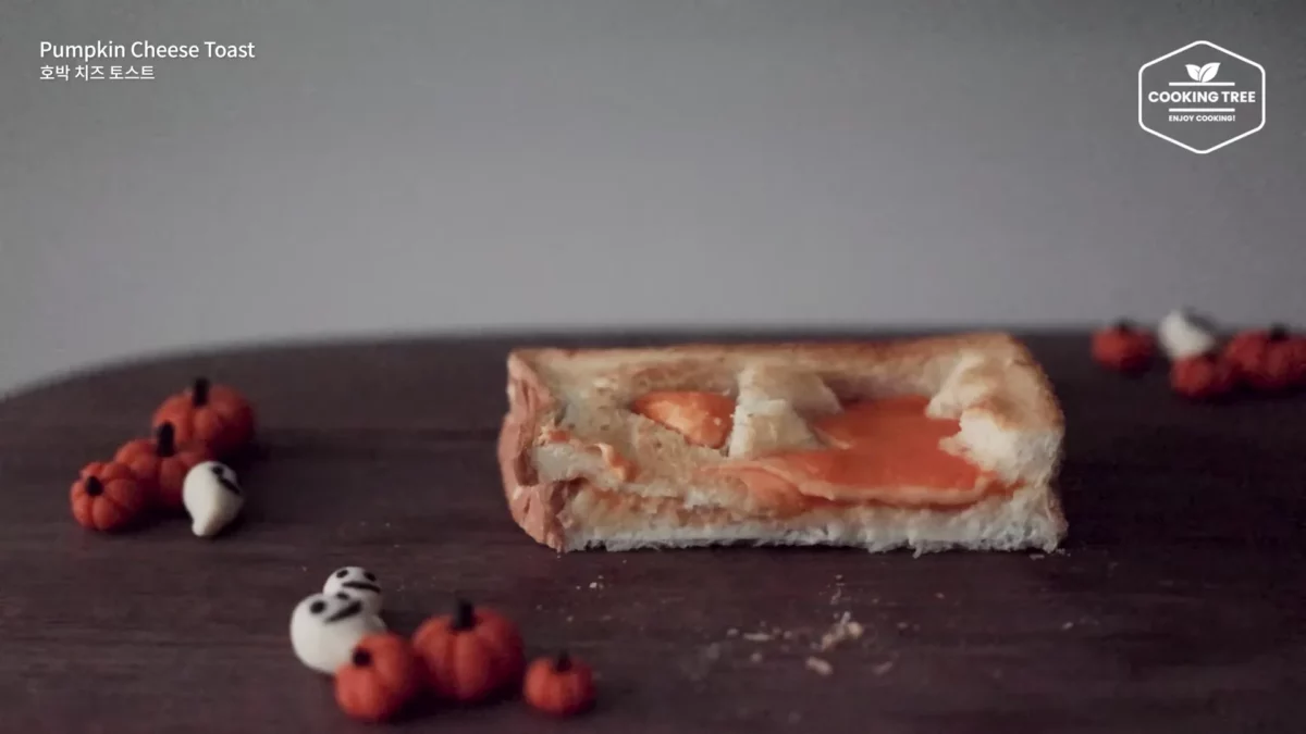 Halloween Pumpkin Creme brulee Cheese Toast Recipe