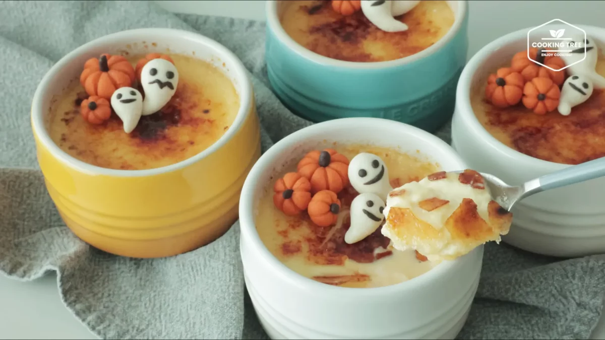 Halloween Pumpkin Creme brulee Cheese Toast Recipe