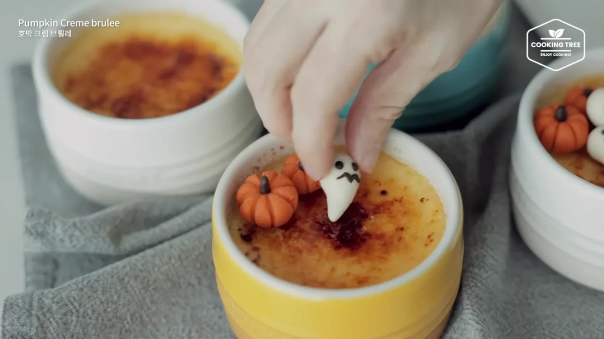 Halloween Pumpkin Creme brulee Cheese Toast Recipe