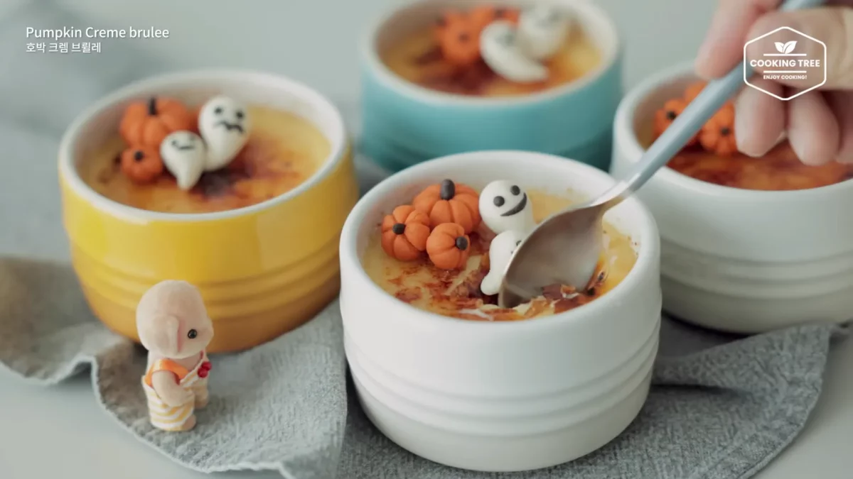 Halloween Pumpkin Creme brulee Cheese Toast Recipe