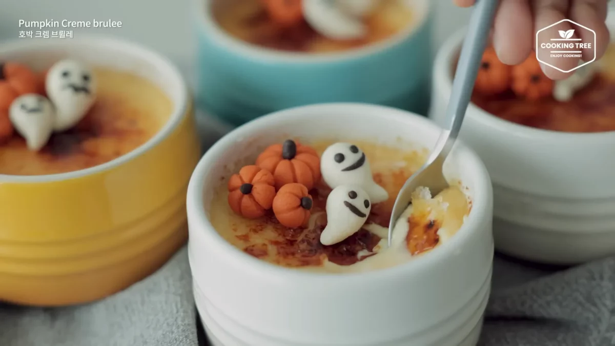 Halloween Pumpkin Creme brulee Cheese Toast Recipe