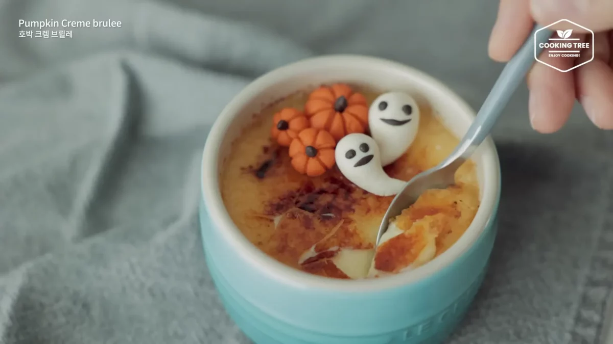 Halloween Pumpkin Creme brulee Cheese Toast Recipe