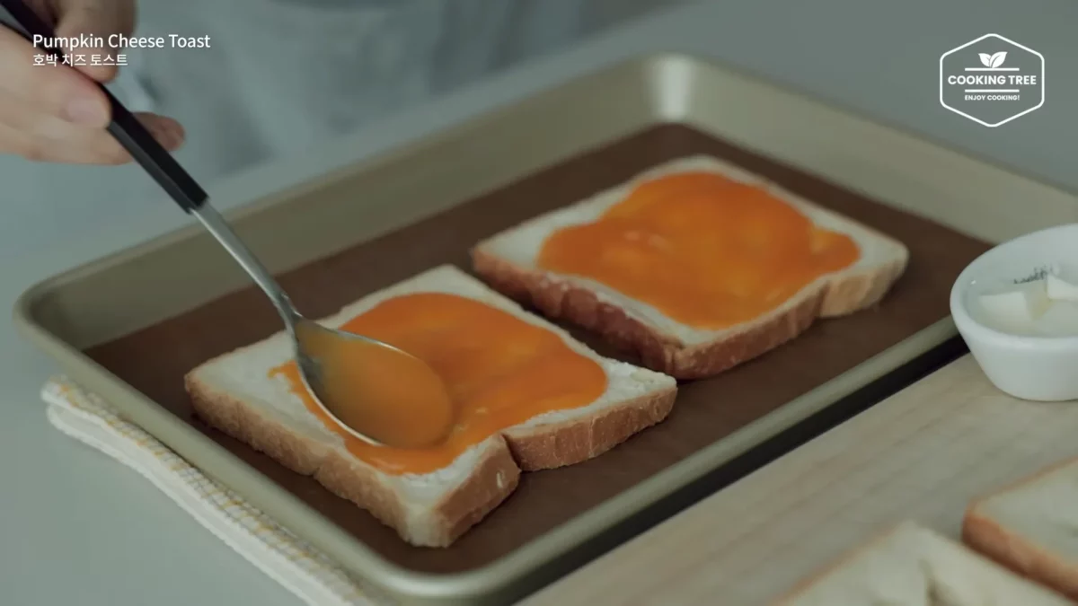 Halloween Pumpkin Creme brulee Cheese Toast Recipe