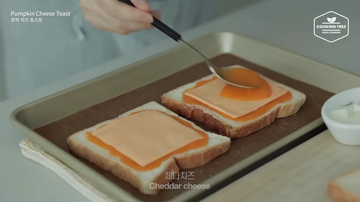 Halloween Pumpkin Creme brulee Cheese Toast Recipe