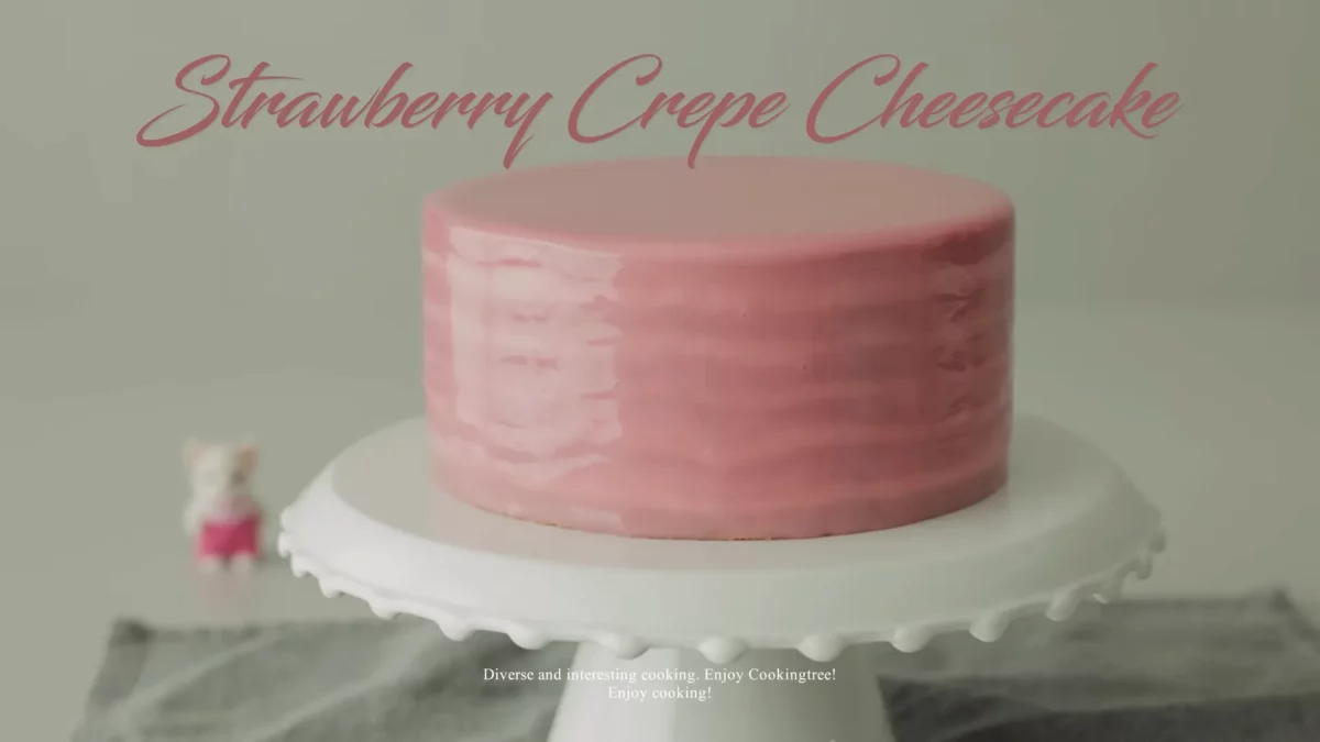 Strawberry Crepe Cheesecake