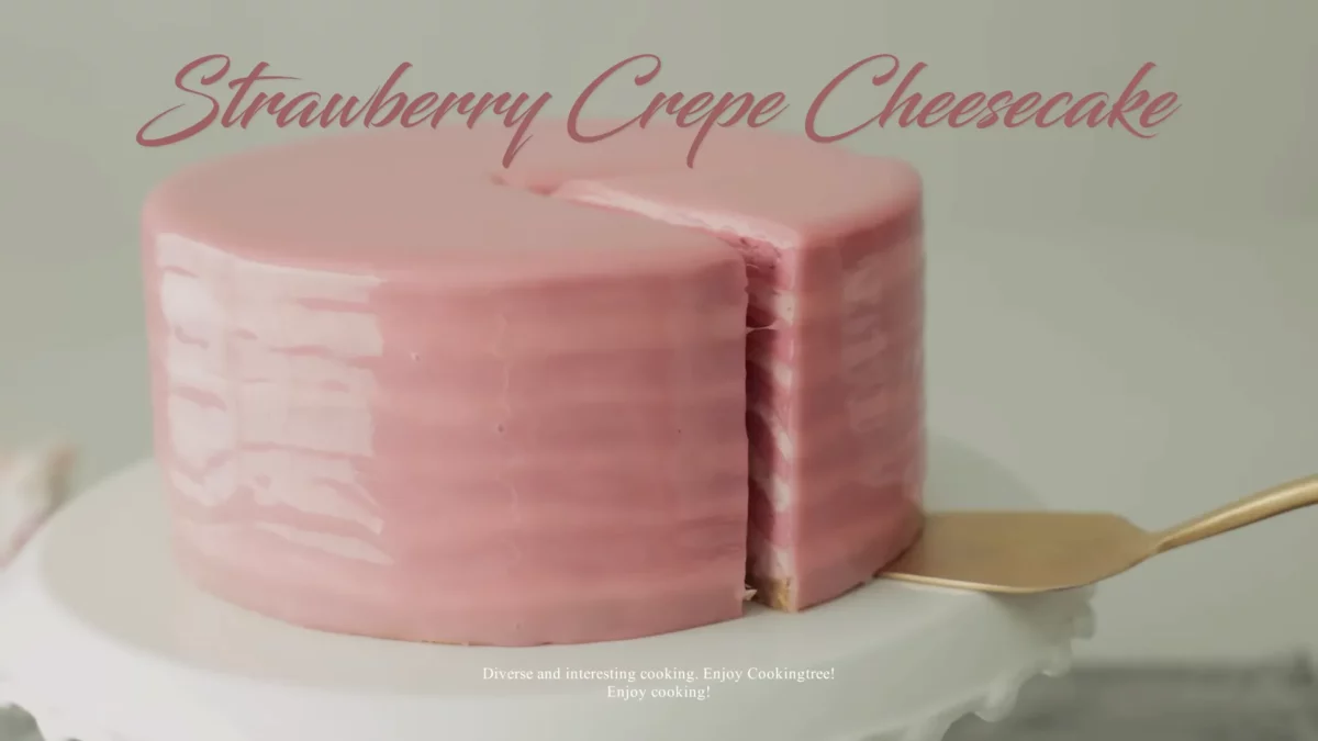 Strawberry Crepe Cheesecake