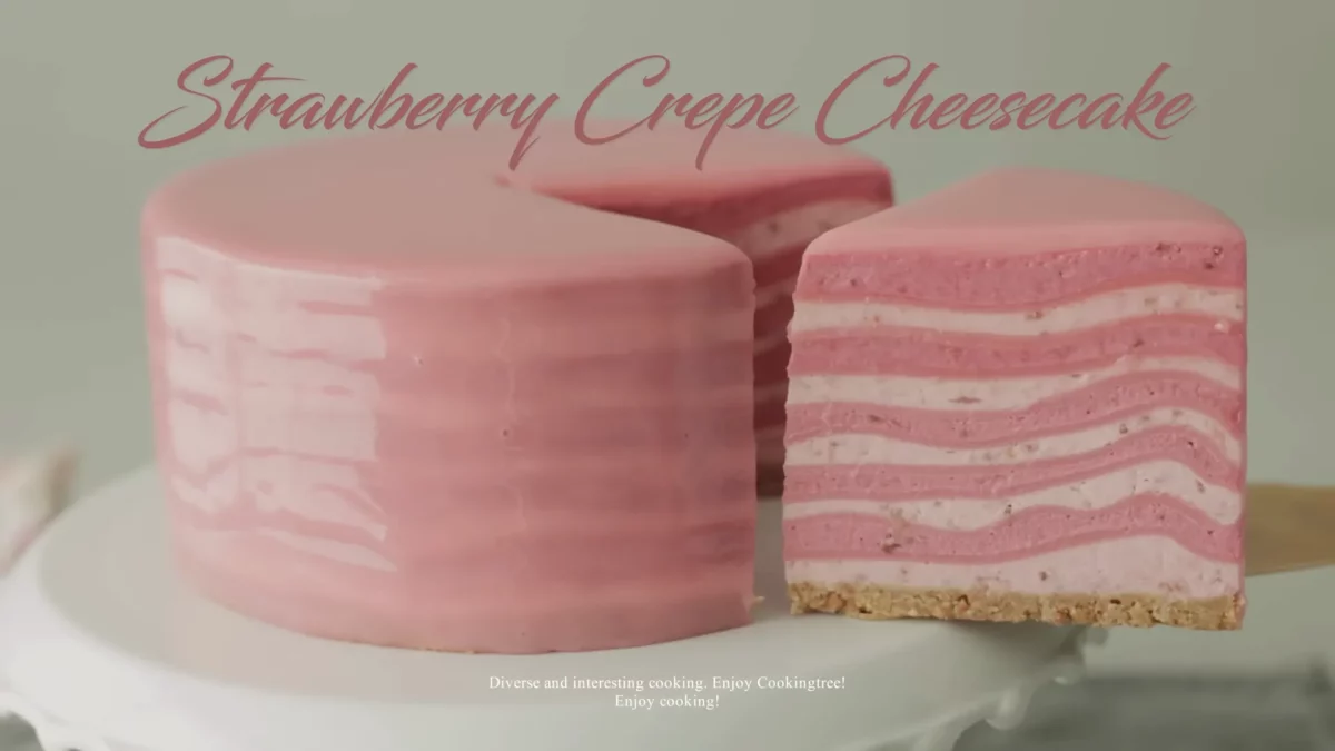 Strawberry Crepe Cheesecake