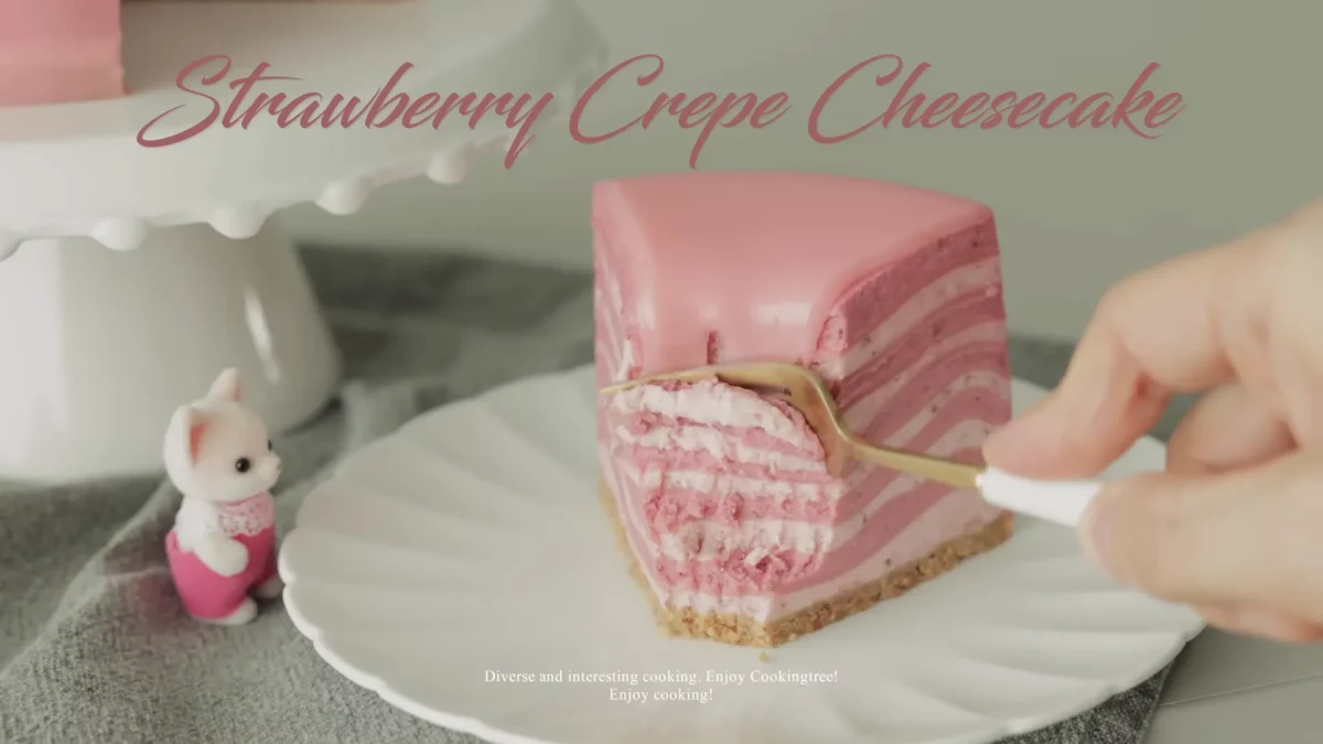 Strawberry Crepe Cheesecake