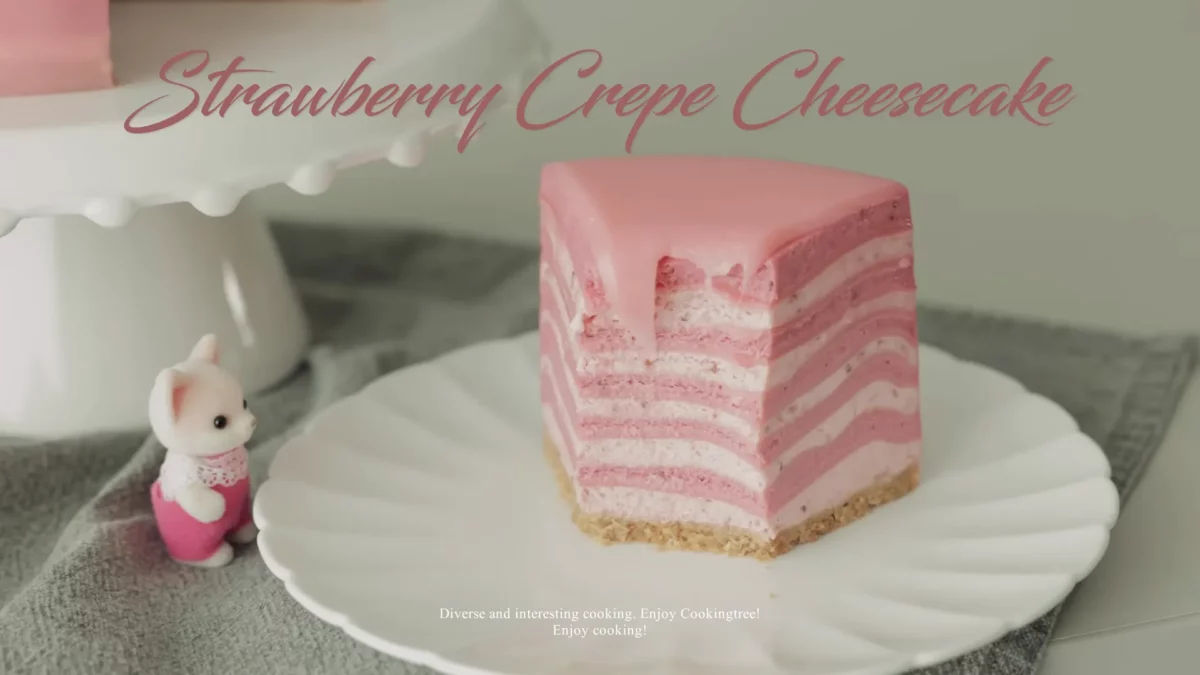 Strawberry Crepe Cheesecake