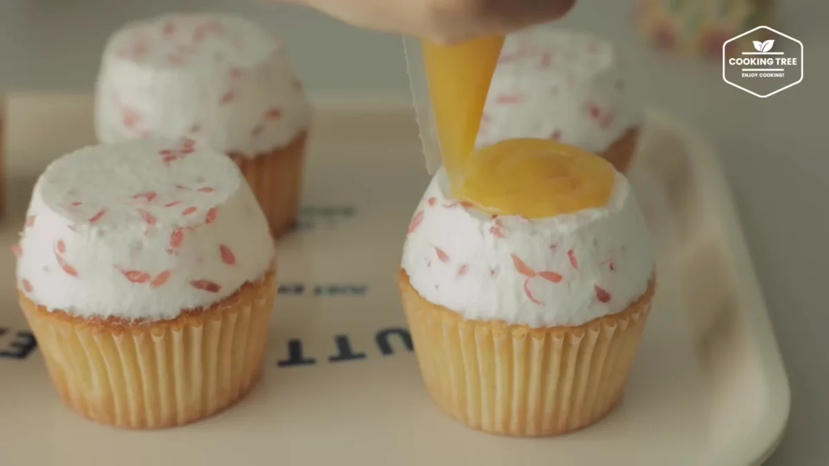 Mango Grapefruit Castella Cupcake Recipe