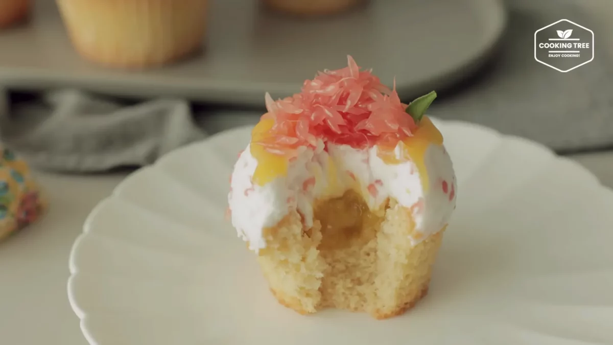 Mango Grapefruit Castella Cupcake Recipe