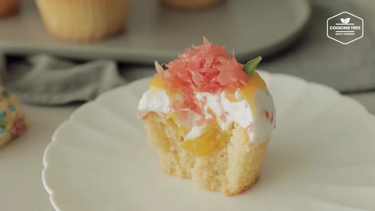 Mango Grapefruit Castella Cupcake Recipe