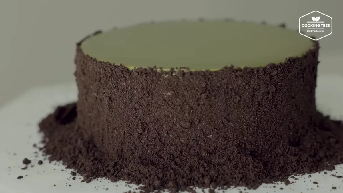 No Bake Green Tea Oreo Cheesecake