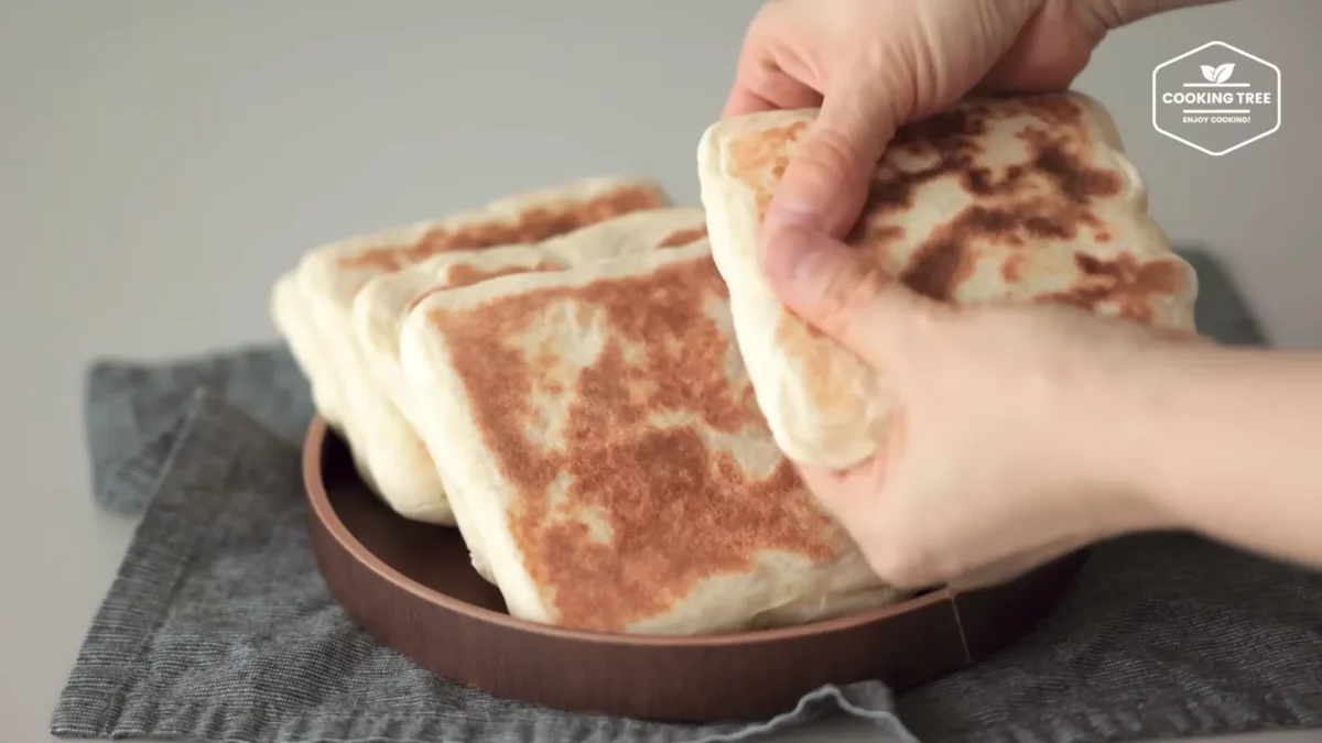 No oven Bread Japchae Flatbread Recipe