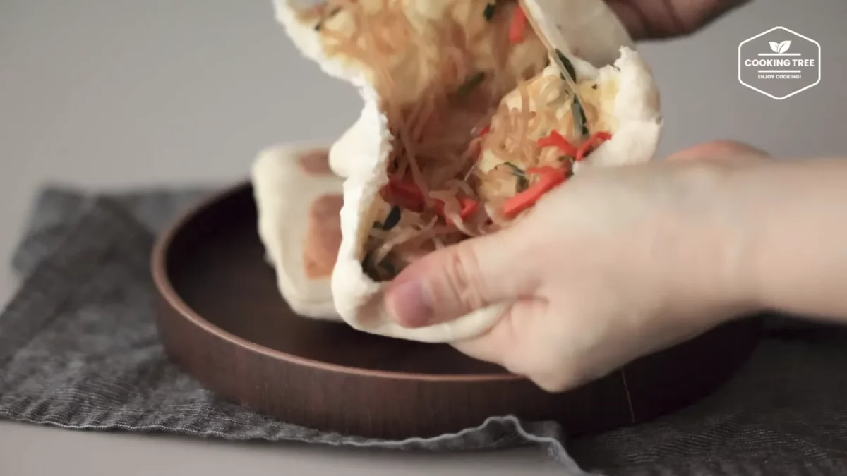 No oven Bread Japchae Flatbread Recipe