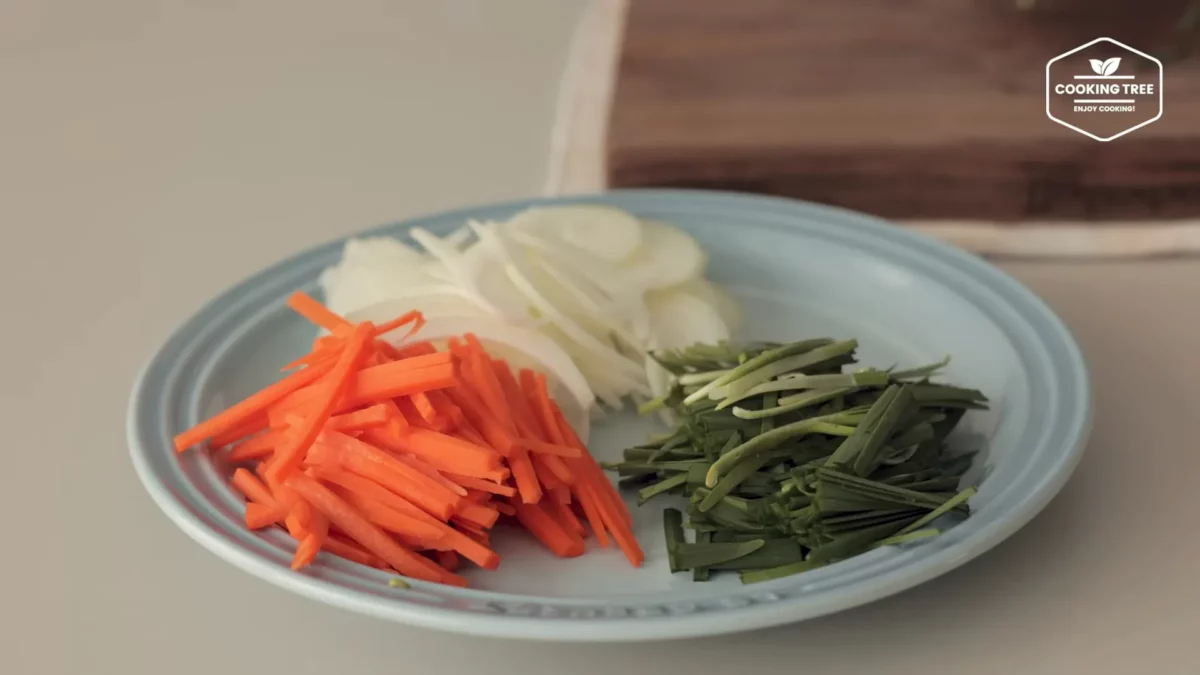 No oven Bread Japchae Flatbread Recipe
