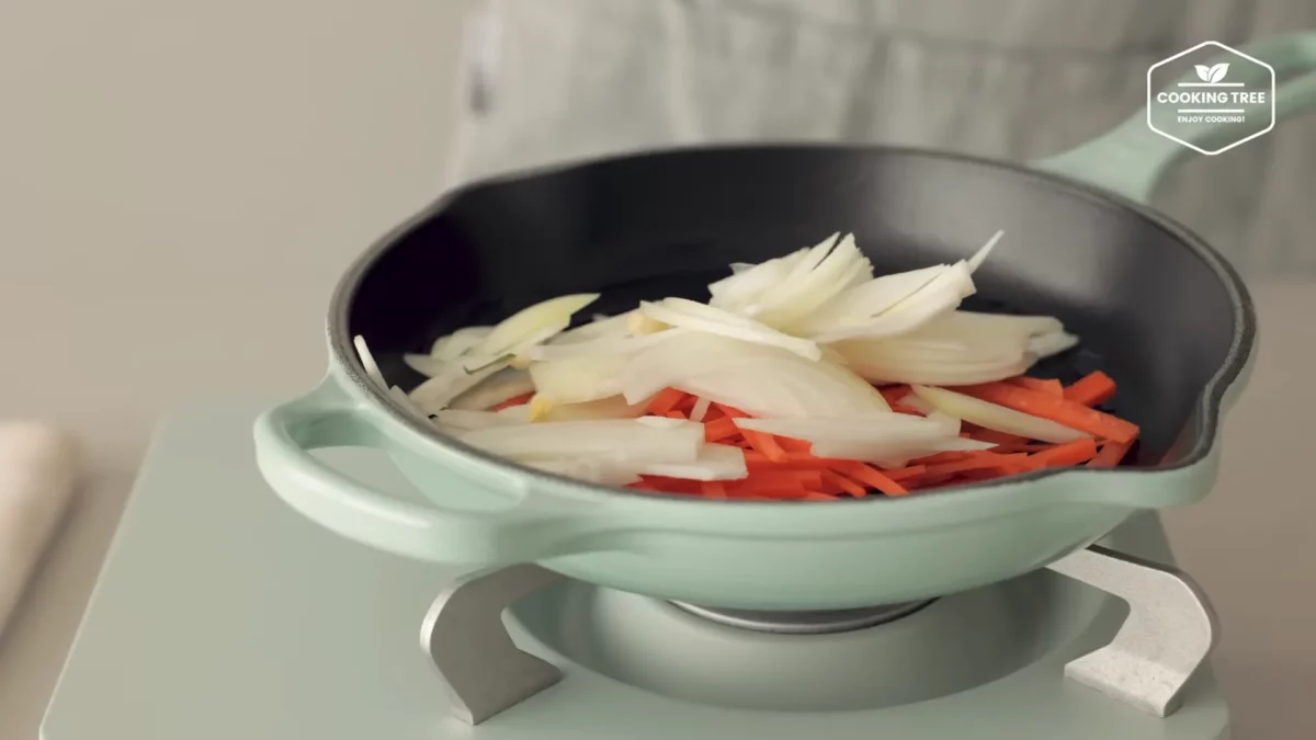 No oven Bread Japchae Flatbread Recipe