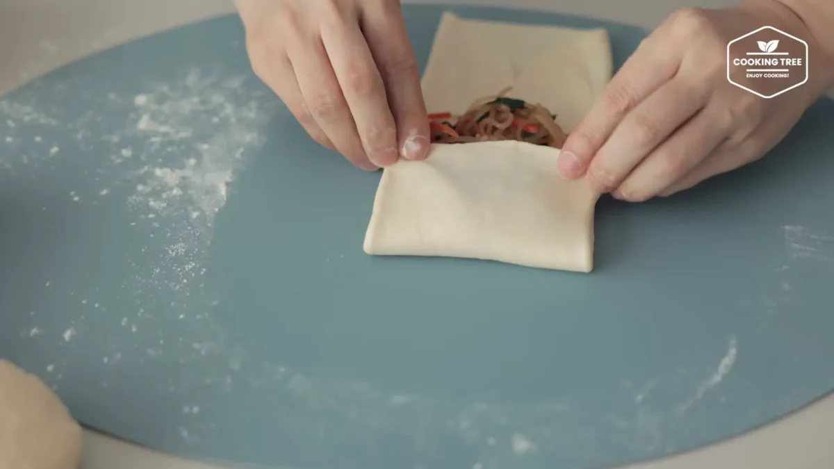 No oven Bread Japchae Flatbread Recipe