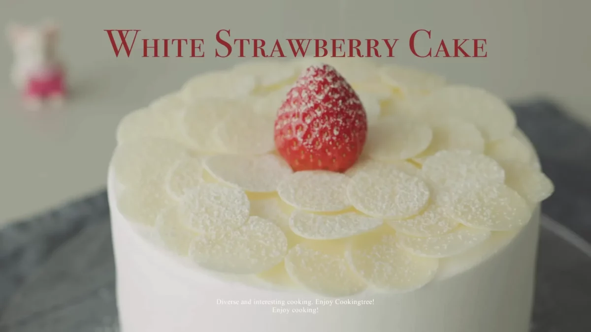 White Strawberry Cake Recipe