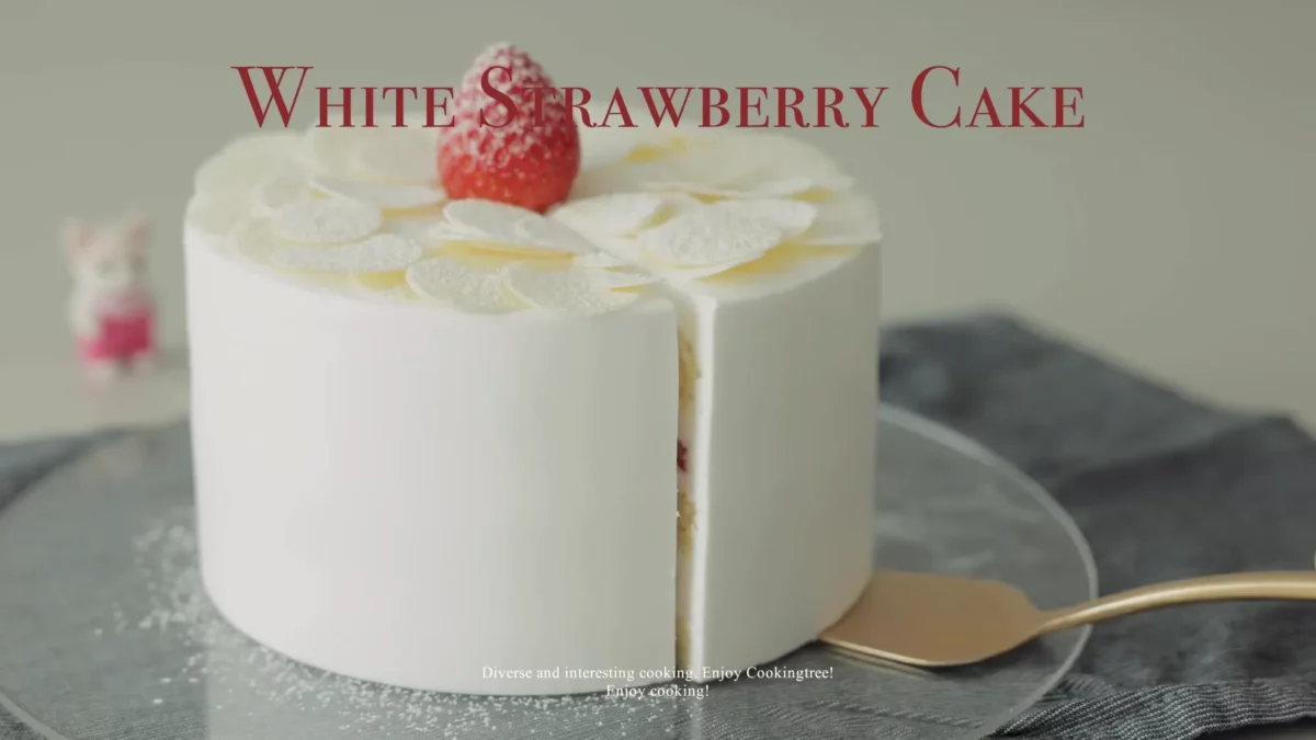 White Strawberry Cake Recipe