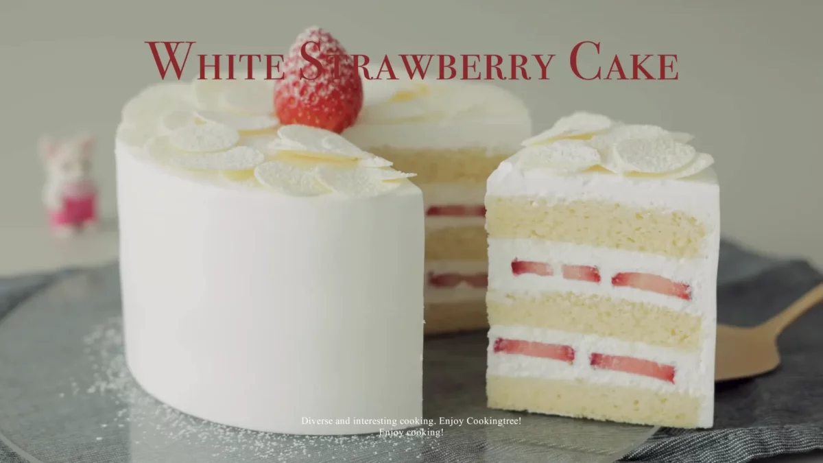 White Strawberry Cake Recipe