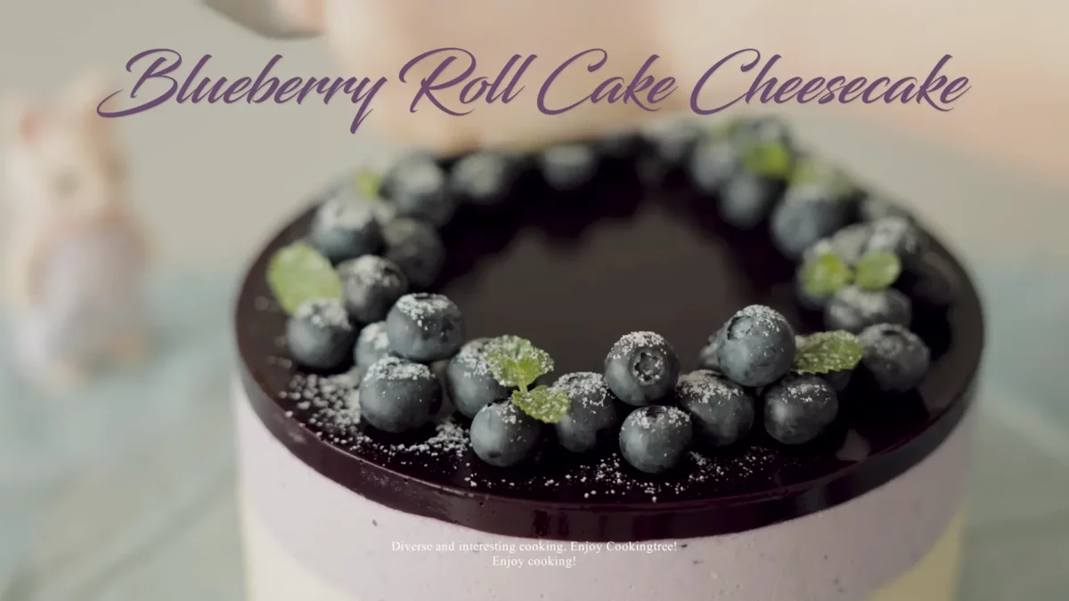Blueberry Roll Cake Cheesecake Recipe