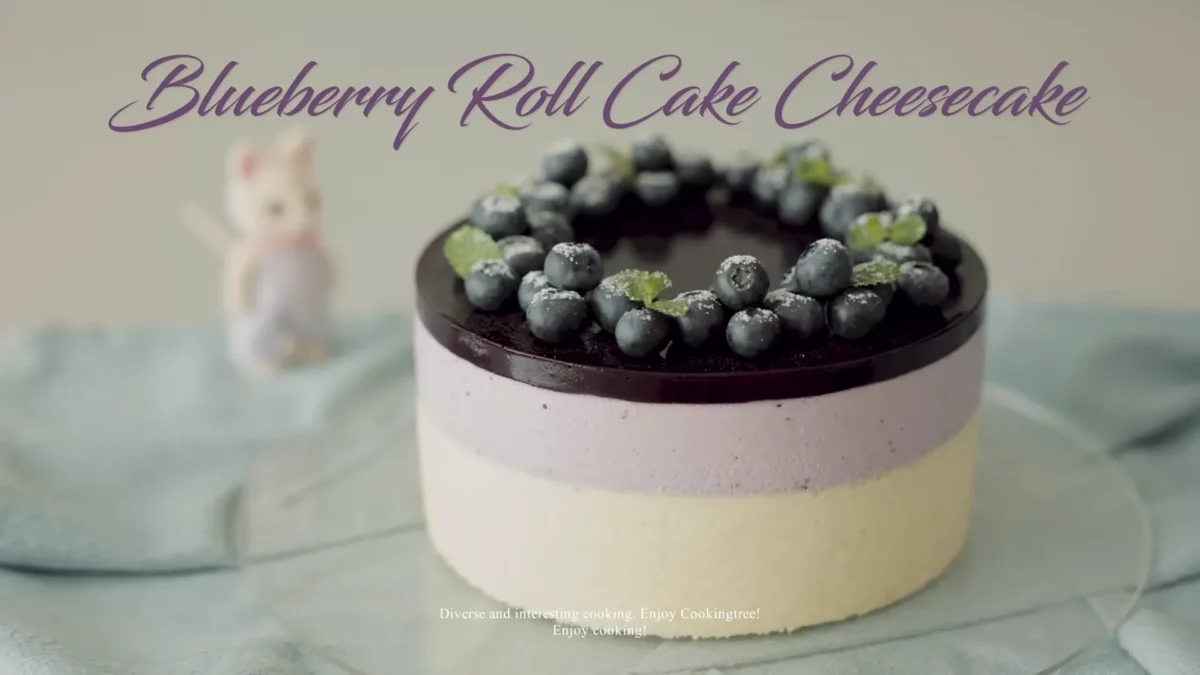 Blueberry Roll Cake Cheesecake Recipe