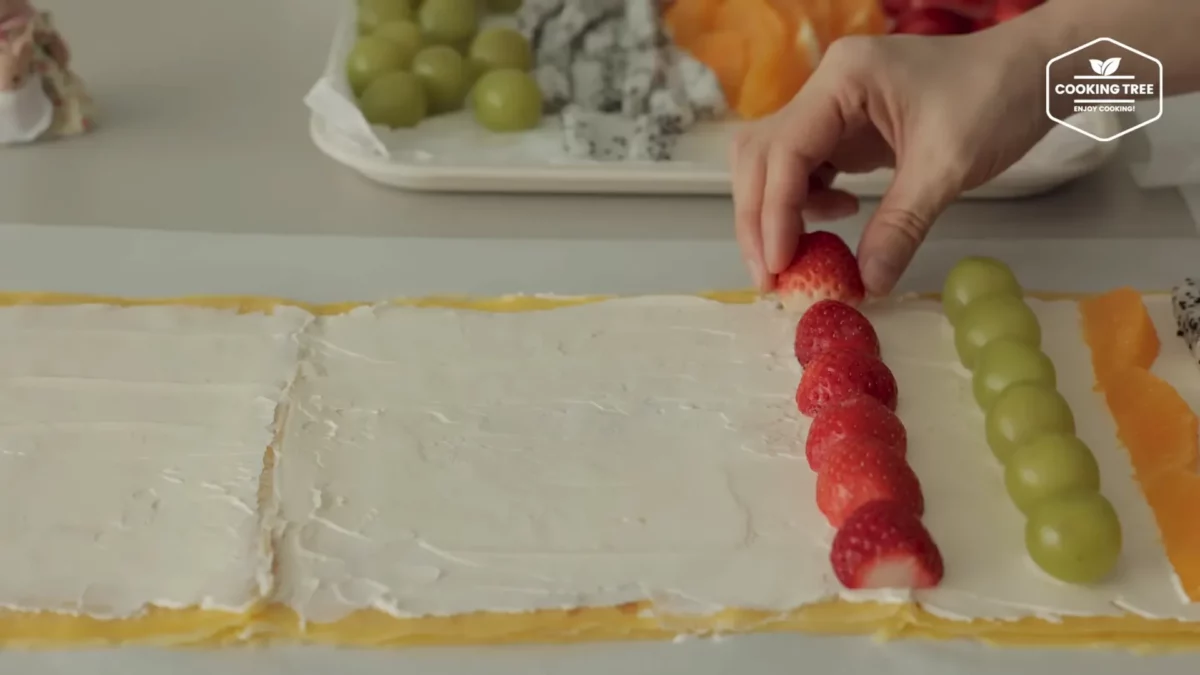 Fruit Crepe Roll Cake Recipe