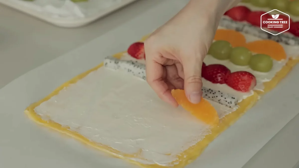 Fruit Crepe Roll Cake Recipe