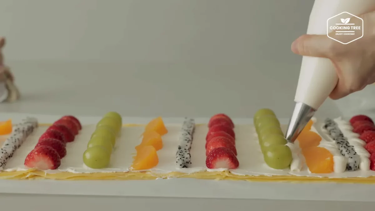 Fruit Crepe Roll Cake Recipe