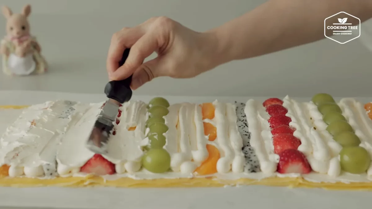 Fruit Crepe Roll Cake Recipe