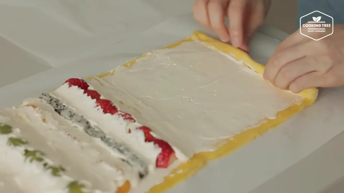 Fruit Crepe Roll Cake Recipe