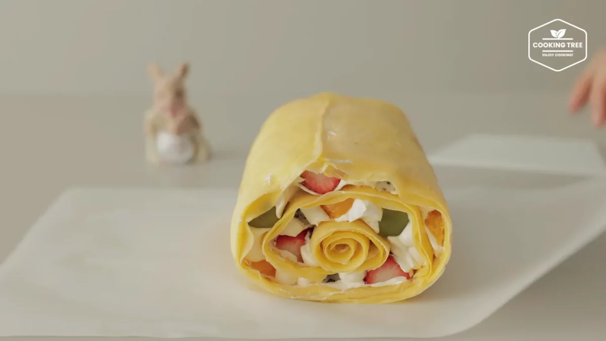 Fruit Crepe Roll Cake Recipe