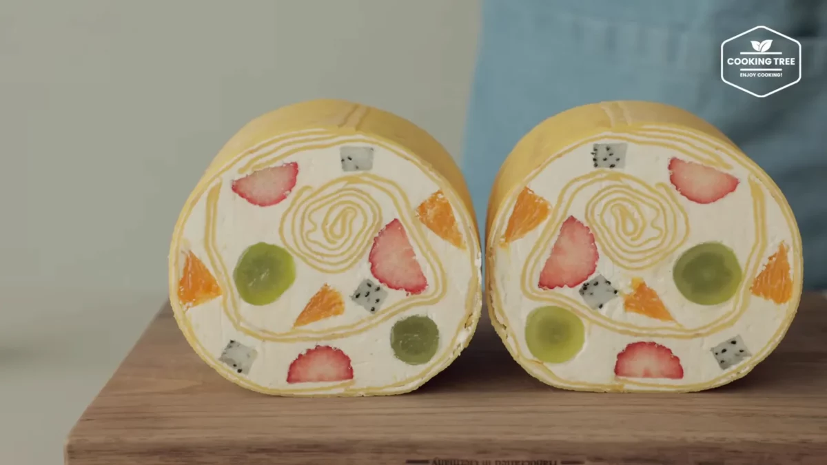 Fruit Crepe Roll Cake Recipe
