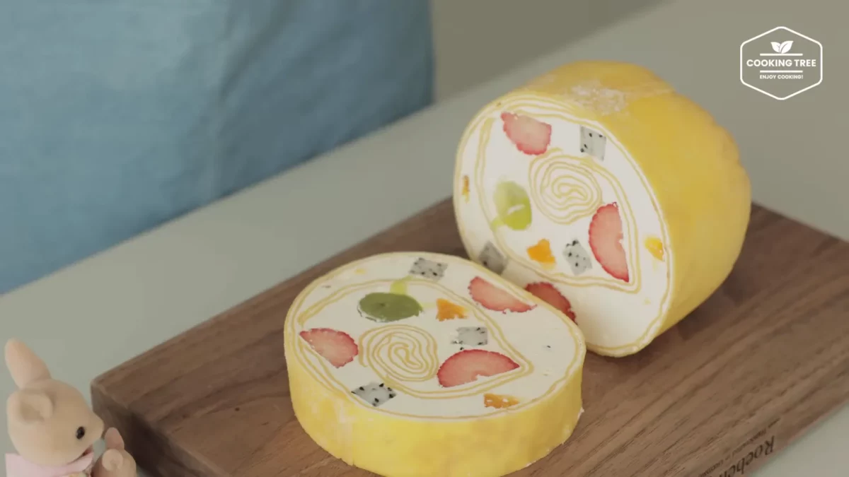 Fruit Crepe Roll Cake Recipe